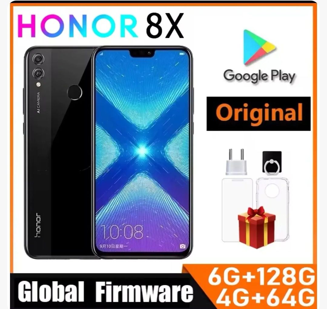 Новий смартфон Honor 8X , 4/128Gb, 6/128Gb (глобальна прошивка)