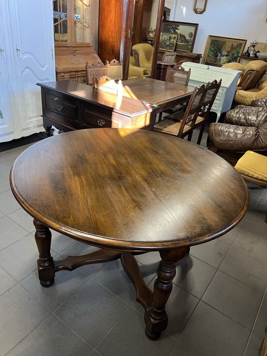 Dębowy stół okrągły/Rozkładany/Raty