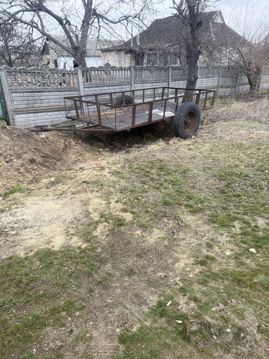 Прицеп саморобний одноосний