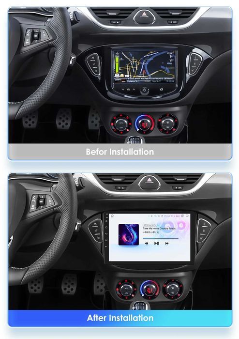 Radio Android 12 Opel Corsa E 15-19r gps wifi bluetooth