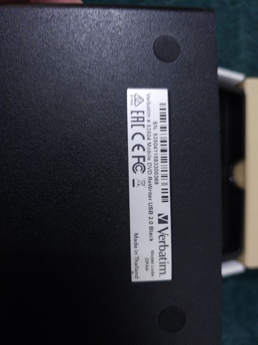 Nagrywarka zewnętrzna DVD Verbatim USB