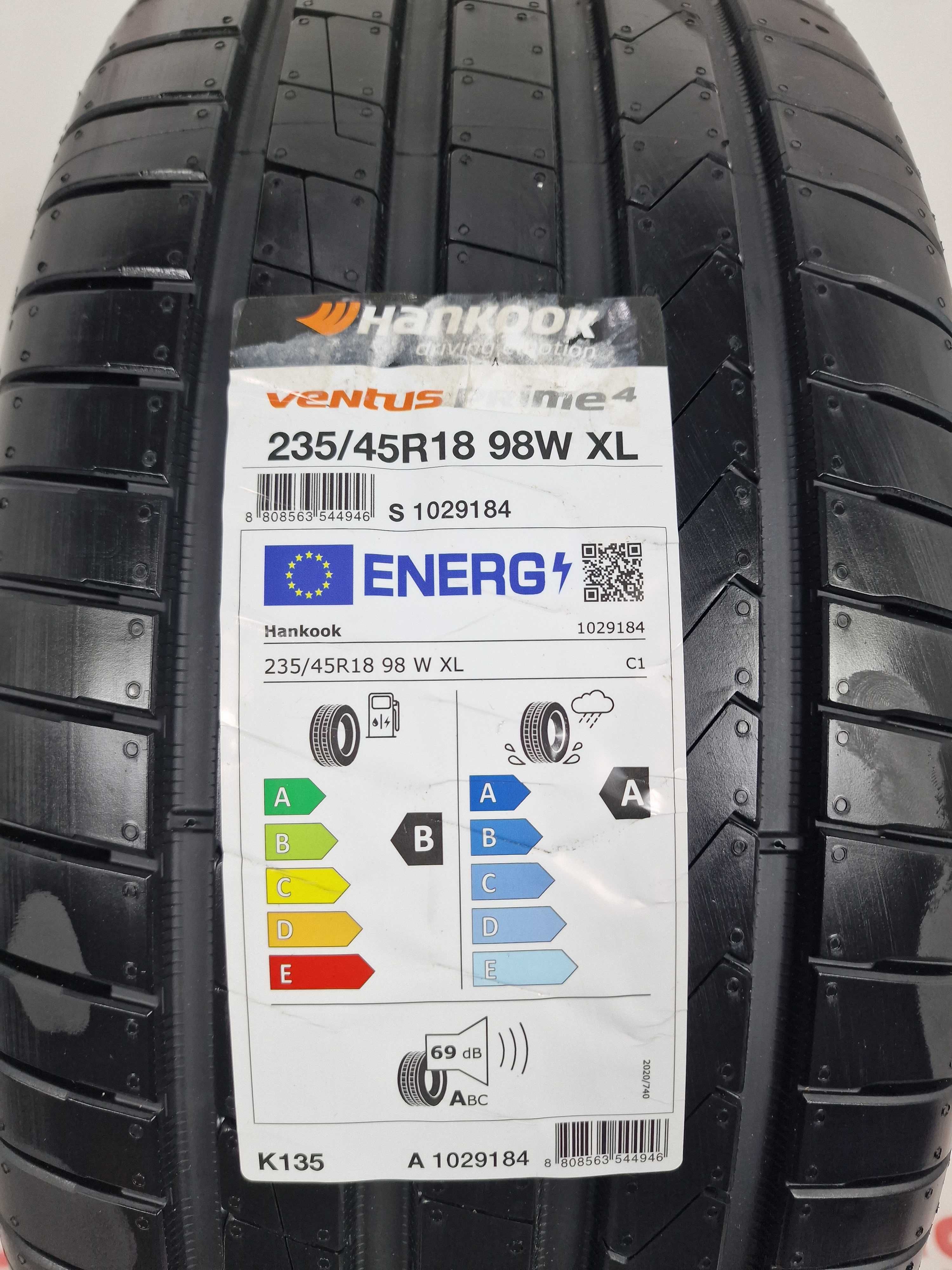 NOWE letnie OPONY 235/45R18 - Hankook Ventus Prime 4 - Montaż GRATIS