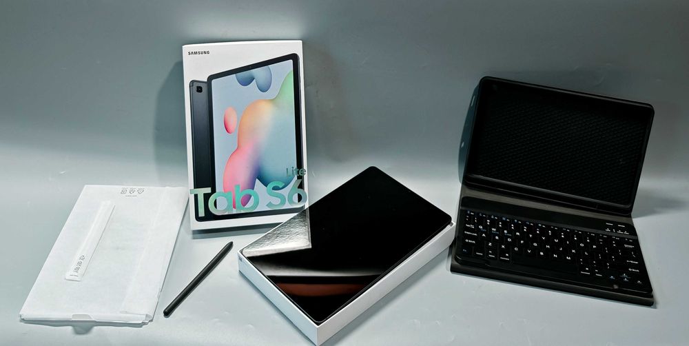Tablet Samsung Galaxy Tab S6 Lite 4G LTE Jak Nowy Etui Klawiatur Rysik