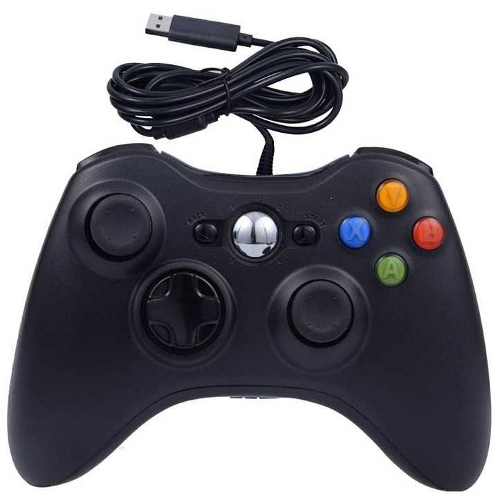 Pad PC XBOX 360 przewodowy kontroler USB czarny * Video-Play