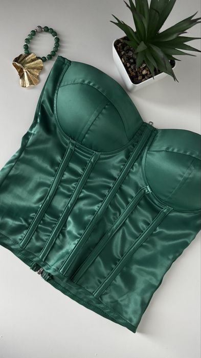 Топ корсет зелений