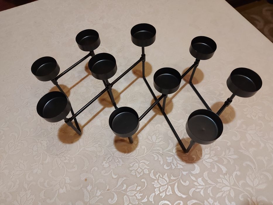 Stylowy świecznik na 10 szt tealight.