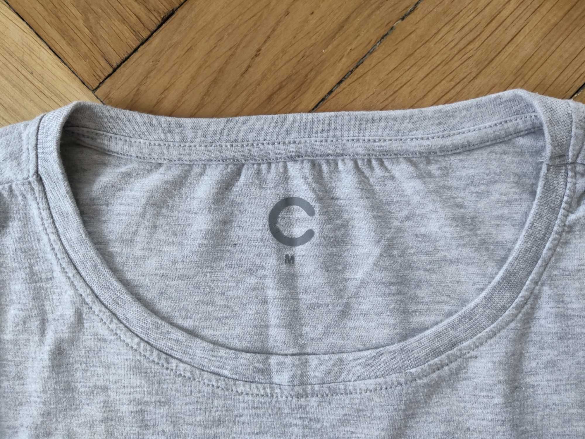 Bluzka koszulka, T-Shirt, z zimowym motywem, Cubus, pingwiny pingwinek