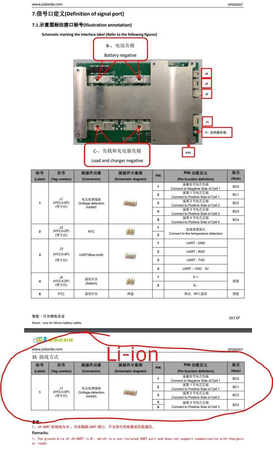 JBD Smart BMS 3-4S 100A/300А (з Bluetooth, Li-ion, LiFePO4, NMC, LFP)