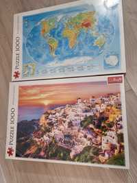 2x puzzle po 1000 sztuk trefl