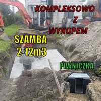 Szambo-Zbiornik betonowy Piwniczka Kompleksowo z wykopem