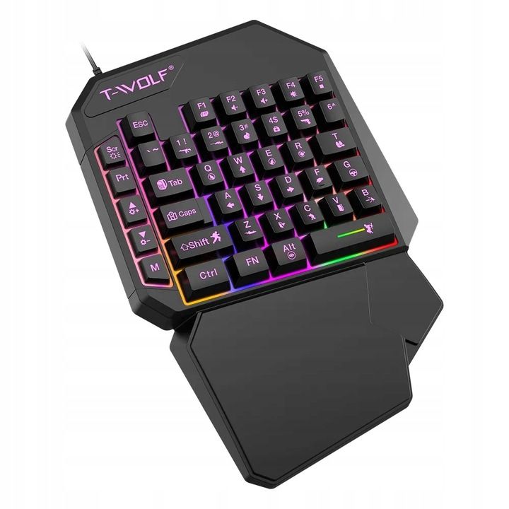 Klawiatura Dla Graczy Na Rękę Gamingowa Led Keypad