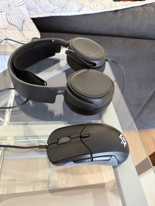 Fones e Rato Steelseries