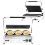 Grill Kontaktowy Elektryczny Panini XL 2700W Ryflowany Hendi 263624