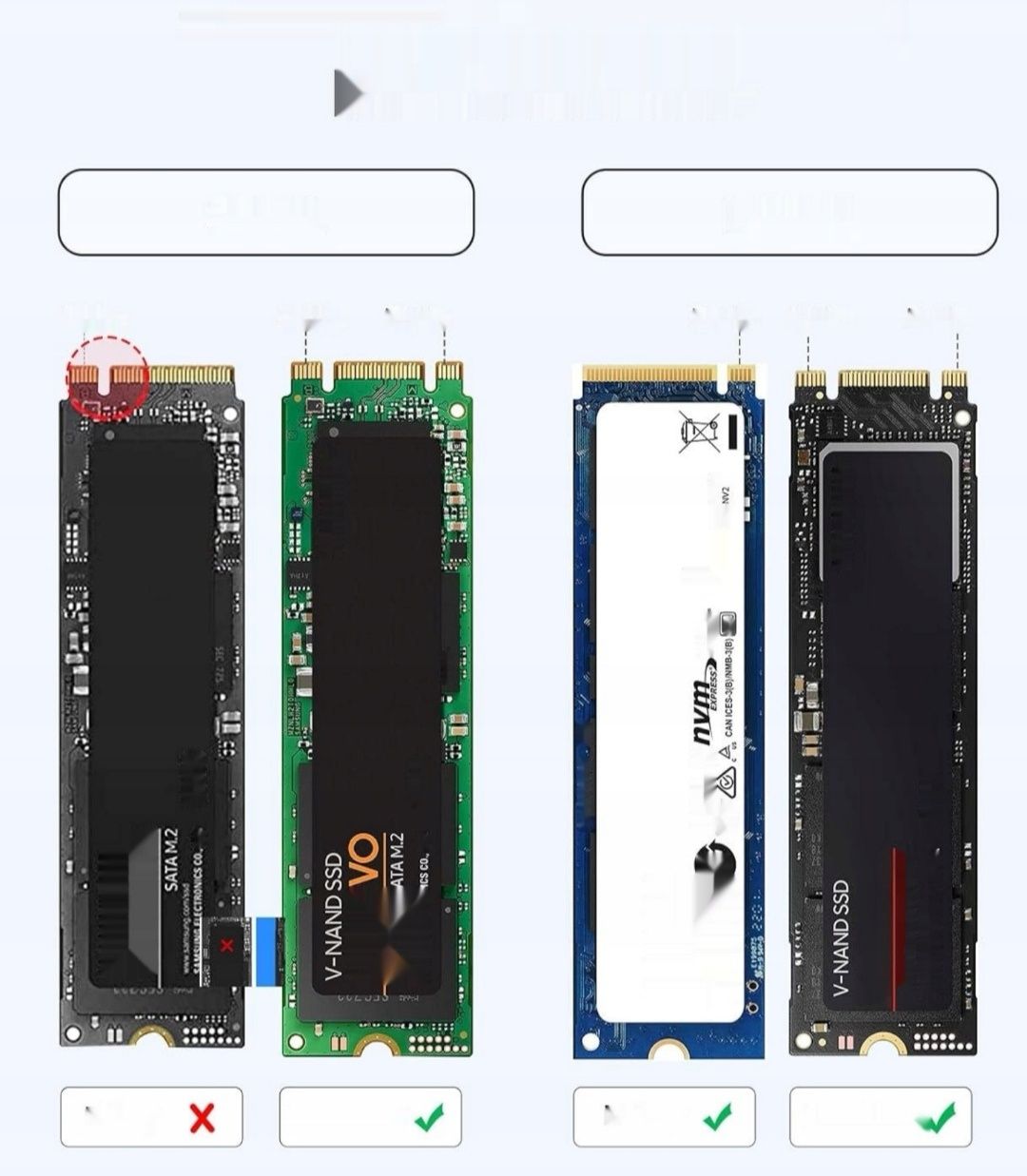 ORICO M.2 NVMe SATA SSD Adapter, USB C 3.2 Gen 2, 10Gbps PCIe NVMe, Al