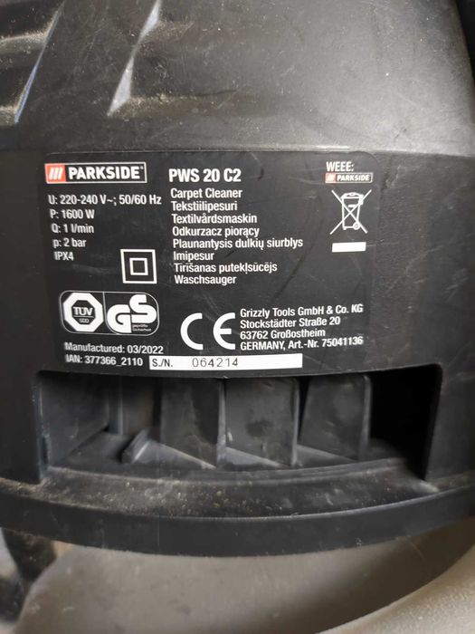 Odkurzacz z funkcją prania Parkside PWS20