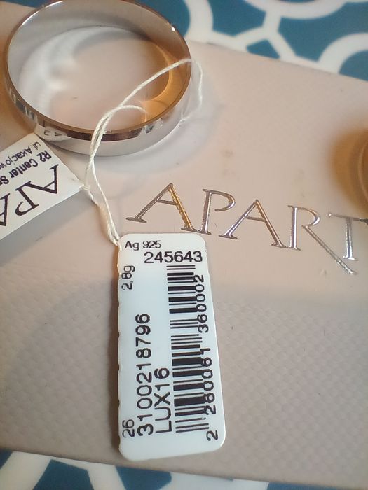 Srebrne obraczki firmy Apart