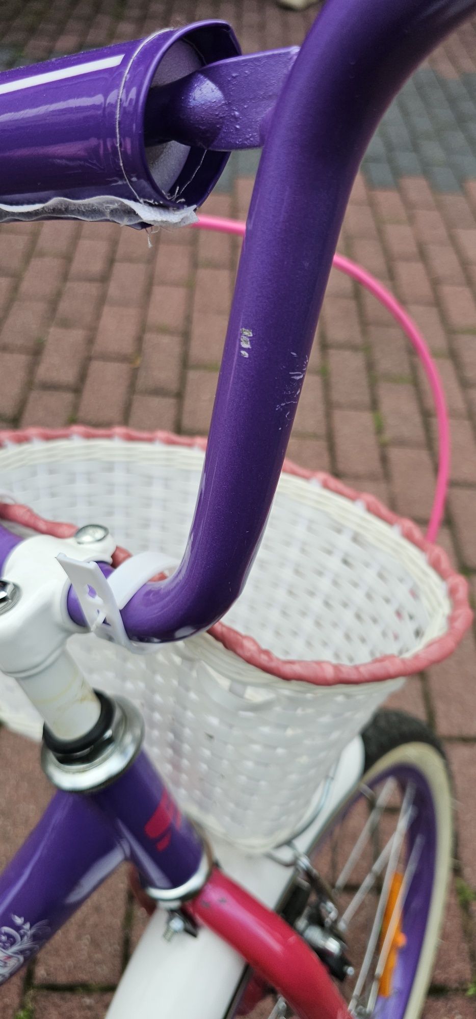 Rower dziewczęcy 20" dla 4-6 lat