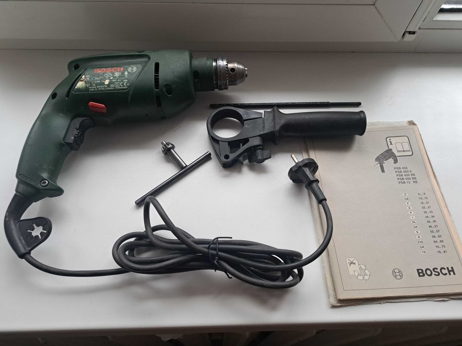 Оригінальна ударна дрель BOSCH PSB 500 RE  повний комплект