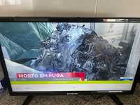 Tv a funcionar com comando