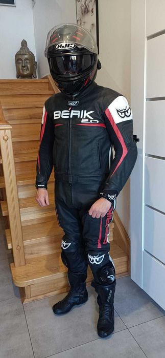 Kombinezon motocyklowy +kask z interkom