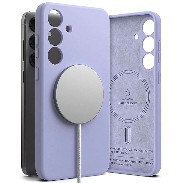 Ringke Silicone Magnetic Magsafe Galaxy S25+ Plus Lavender