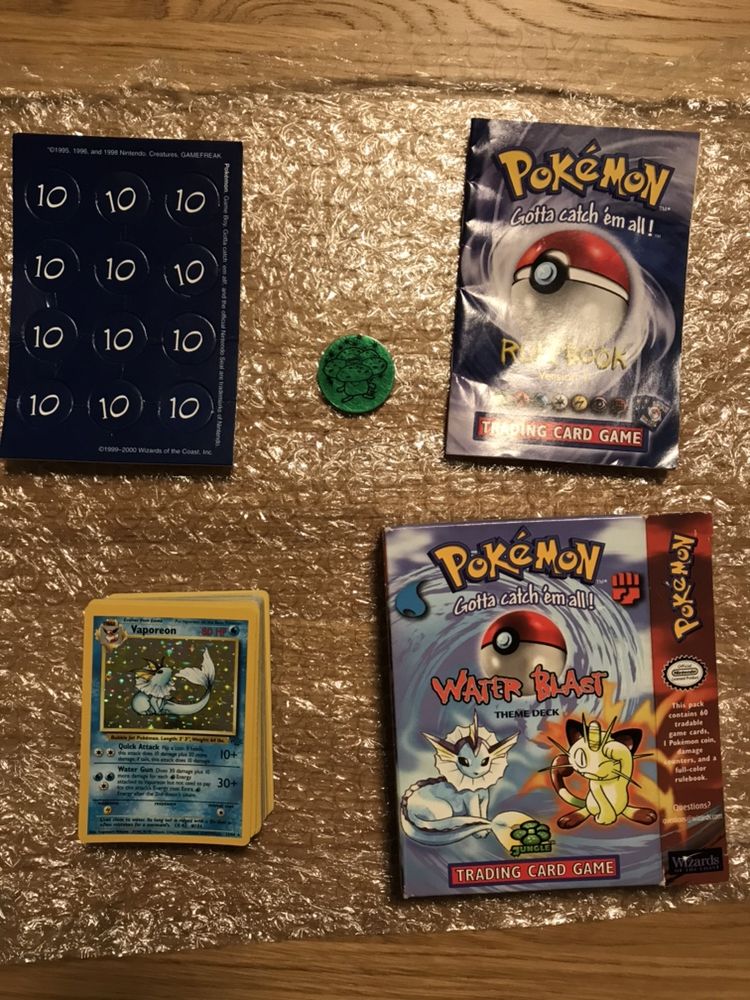 Deck Pokemon WaterBlast completo