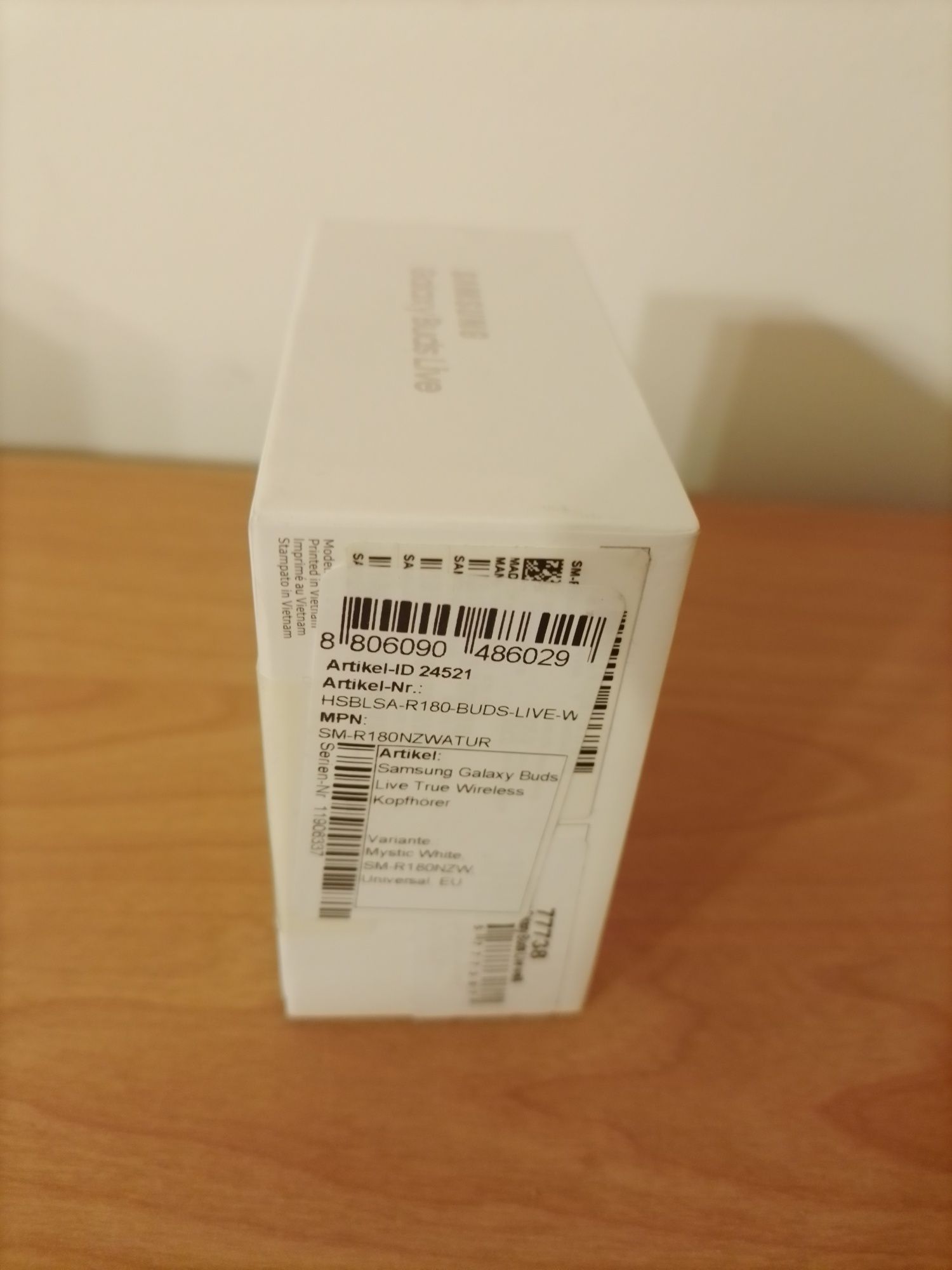 Słuchawki z mikrofonem SAMSUNG BT TWS Galaxy Buds Live biale oryginał