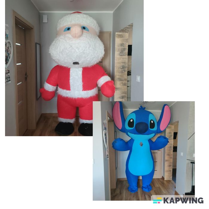 Stich i Gwiazdor/Mikołaj Zabawa z maskotkami na Święta