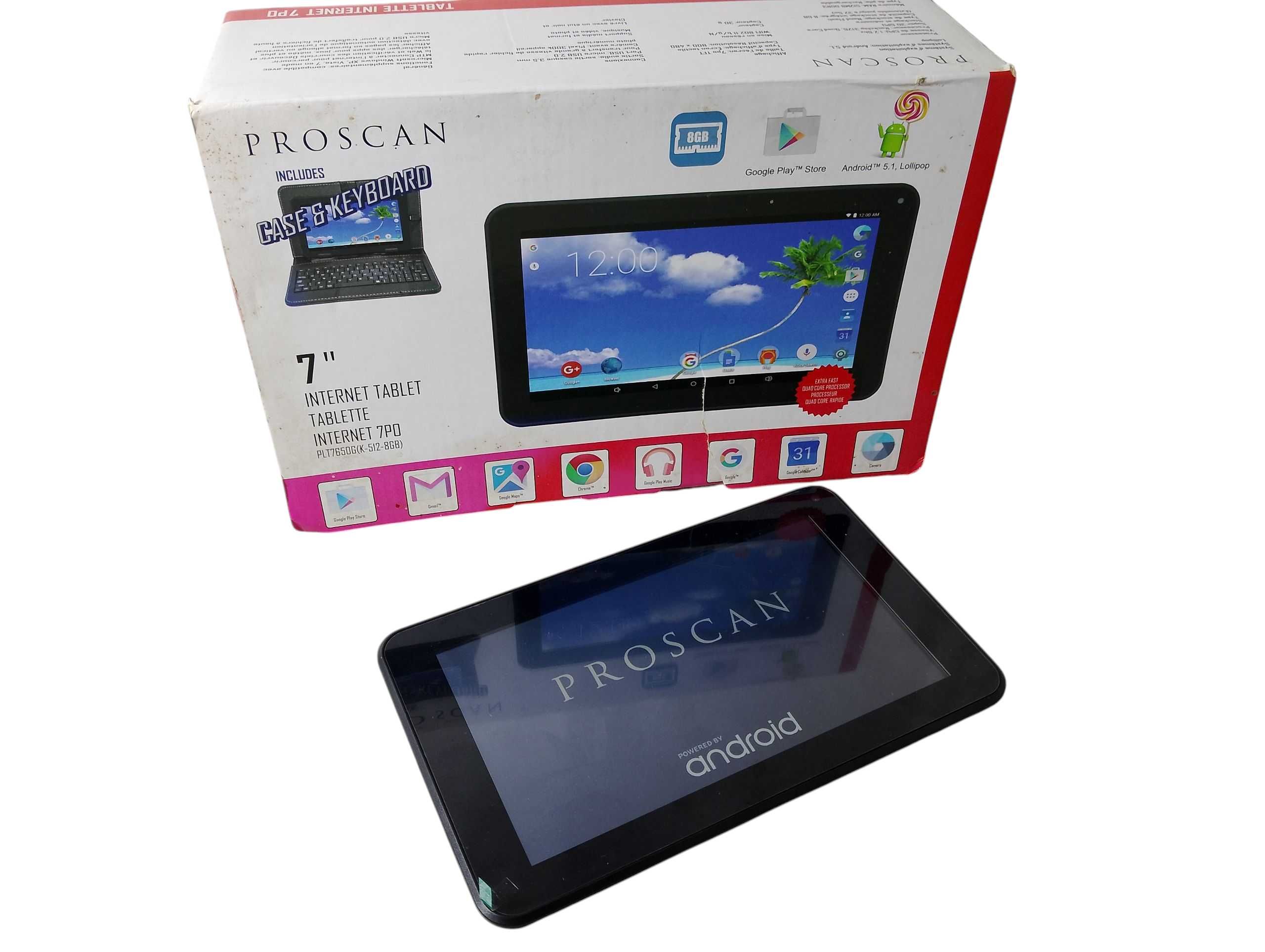 PROSCAN PLT7650G 7” tablet android 4.2 dual core 8GB