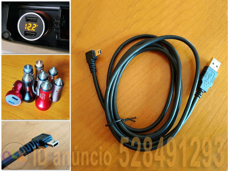 GPS 9 Profissional Truck/Camião Vers.Completa, EUROPA, LED USB,Cabo 2m