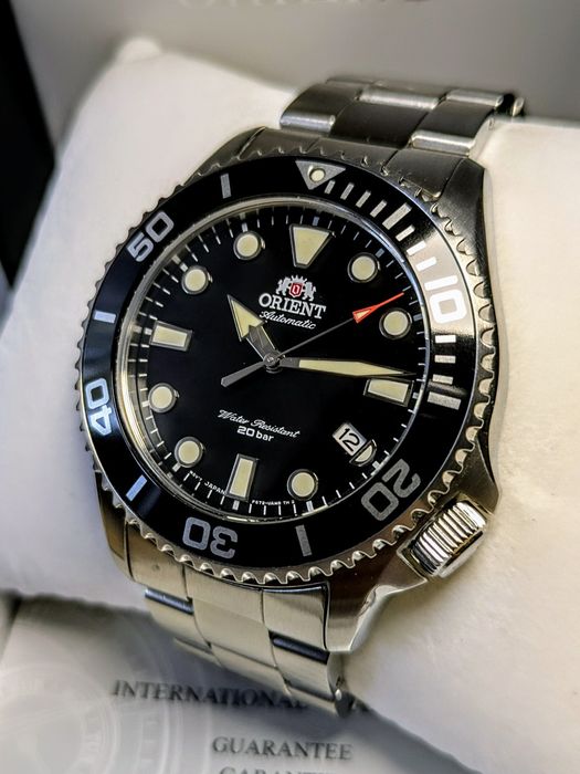 Jak nowy! Orient Baby Triton – automat, szafir, WR200