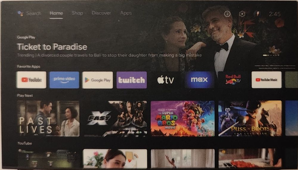 Smart TV tuner 4k DVB-T 2 hevc głosowe wyszukiwanie