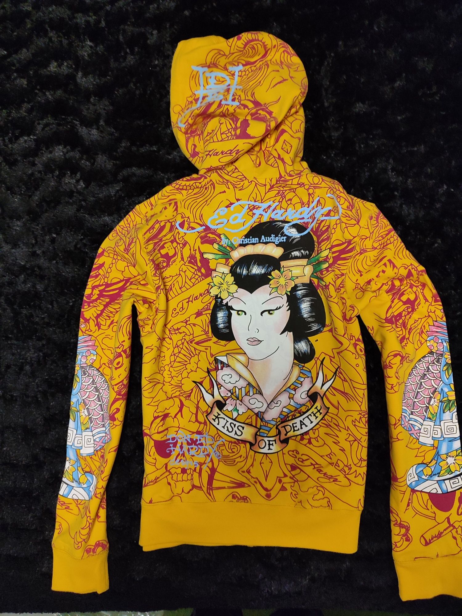 Śliczna bluza by Christian Audigier GEISHA HOODY r. M nowa