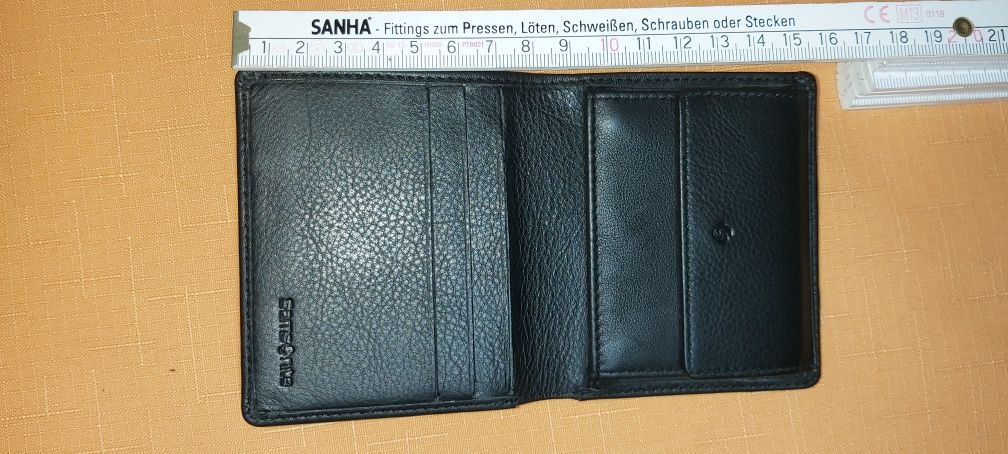 Samsonite Genuine Leather portfel męski mały