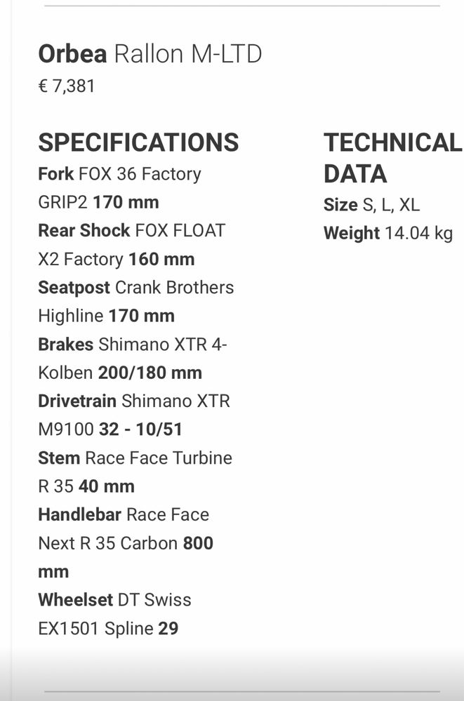 Orbea Rallon M20 2020