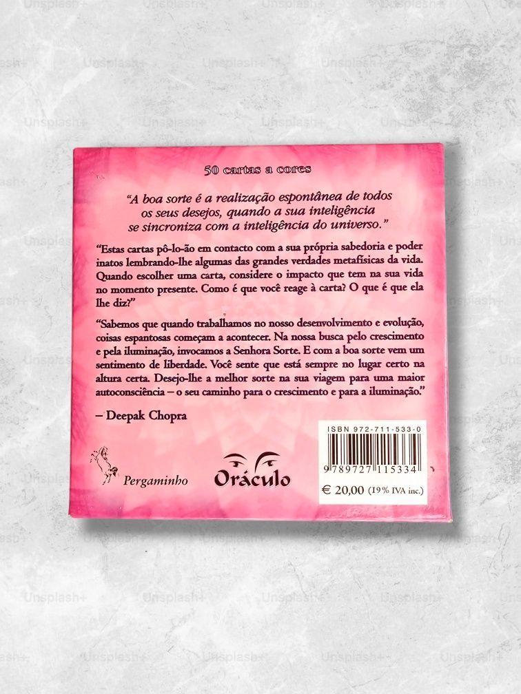 Baralho "A Boa Sorte e o Crescimento Espiritual" - Deepak Chopra