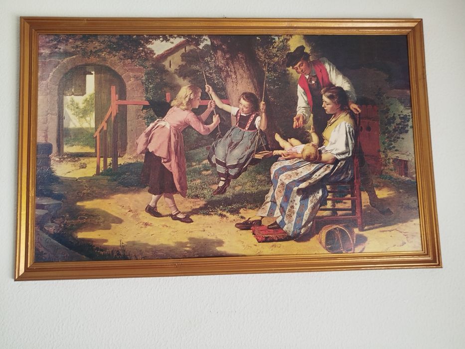 Quadro Vintage Afternoon games Theodore Gerard
