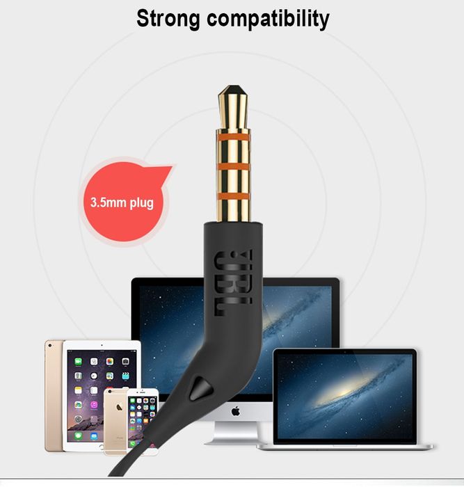 Słuchawki orginalne JBL Tune T110 Czarne NOWE