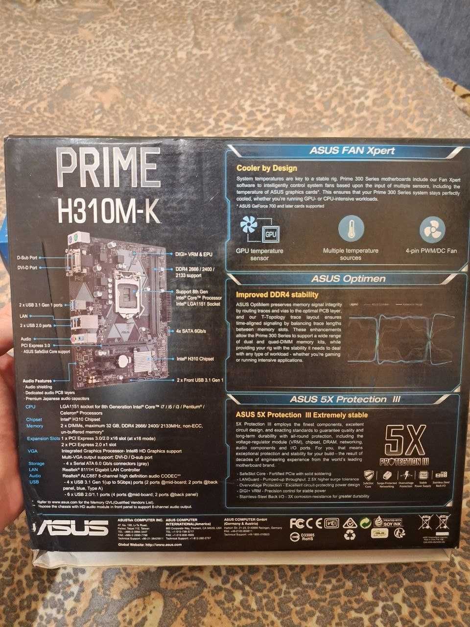 Комплект Asus Prime H310M-K + Pentium Gold G5600F LGA1151 | Торг