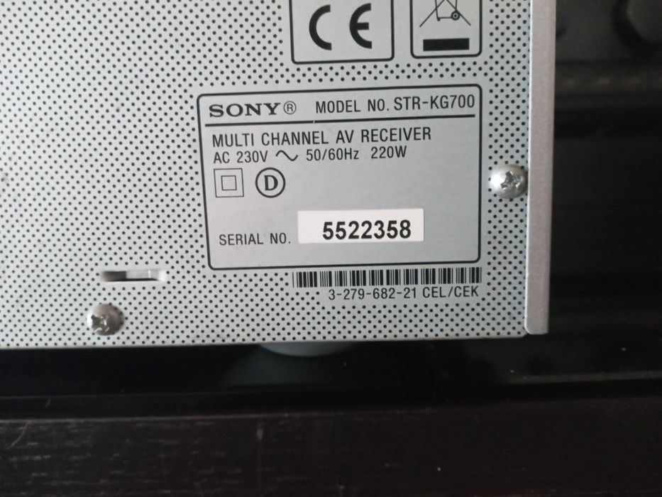 Amplificador/receiver Sony str- kg700 (avaria)