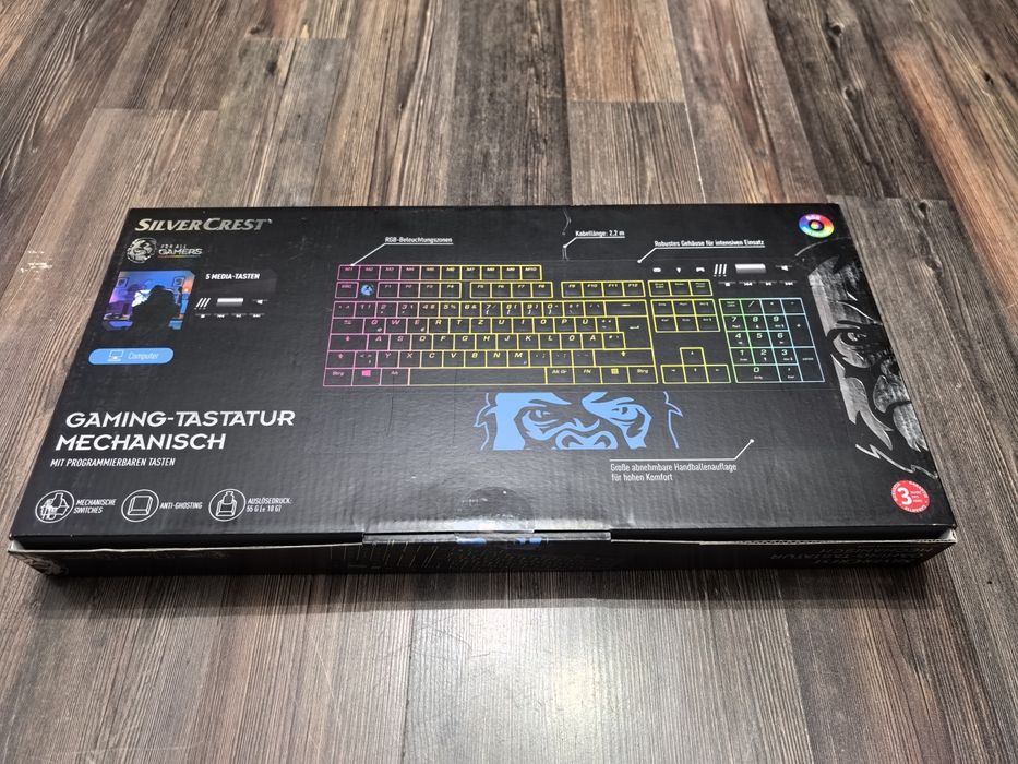 Mechaniczna klawiatura gamingowa z klawiszami SilverCrest