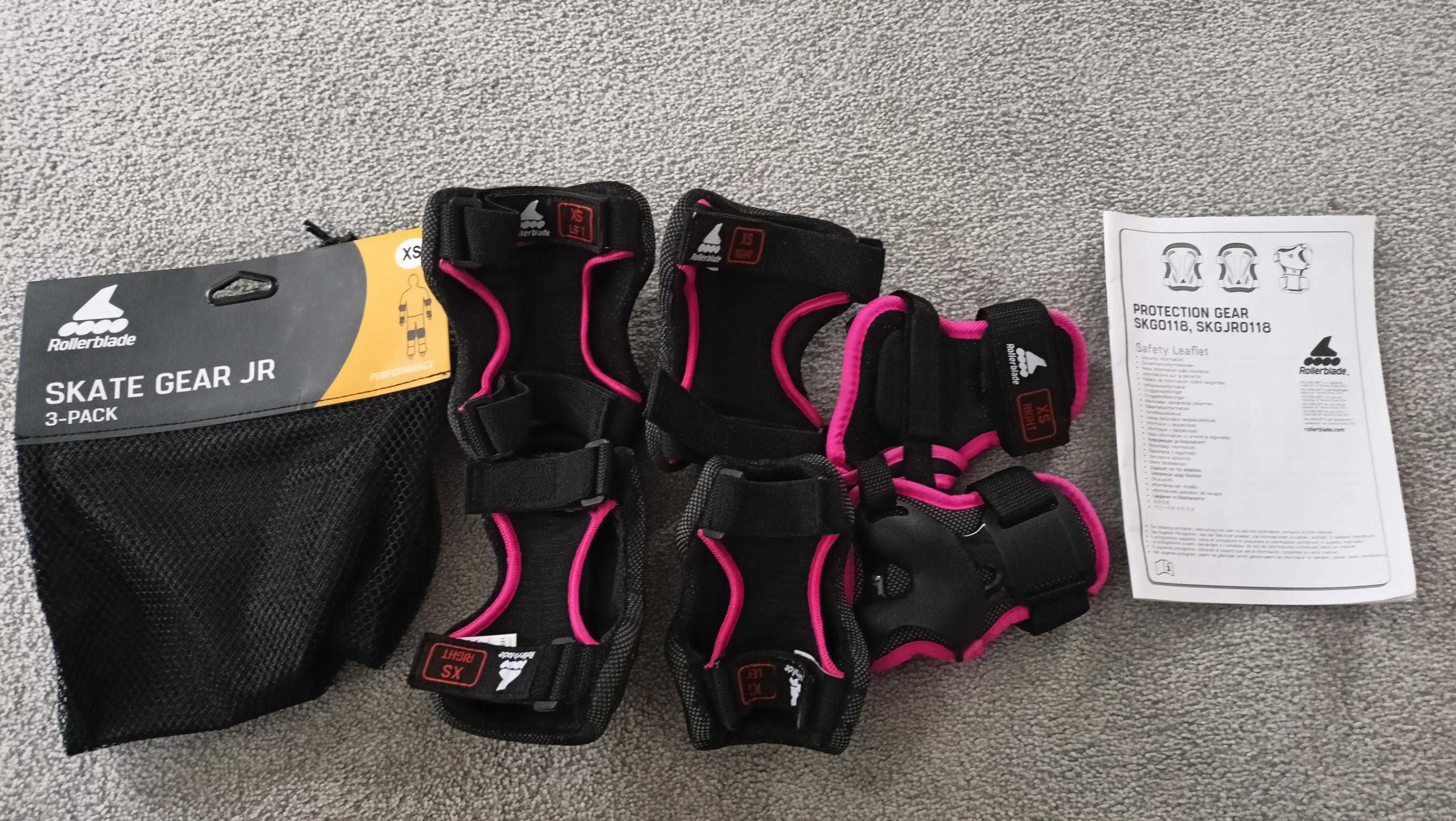 Rollerblade ochraniacze SKATE GEAR JR r. XS / Decathlon/ rolki, wrotki