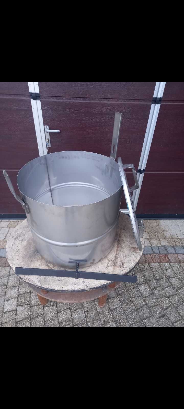 Kocioł- wkład do parnika  100 l z blachy nierdzewnej
