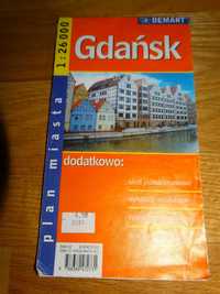 Gdańsk plan miasta 1: 26 000 Demart