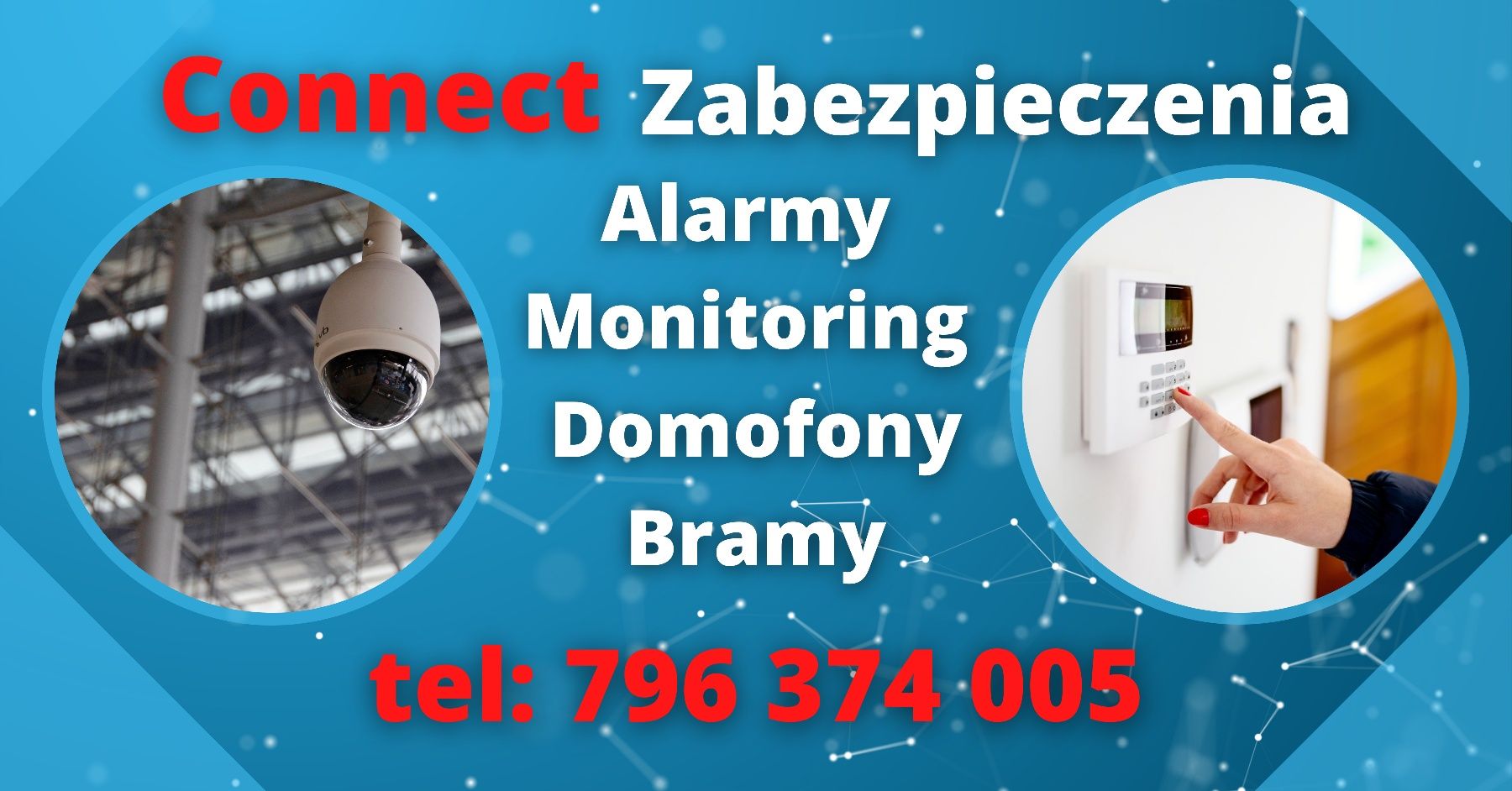 Monitoring Alarmy  domofony bramy Wałbrzych Montaż Serwis