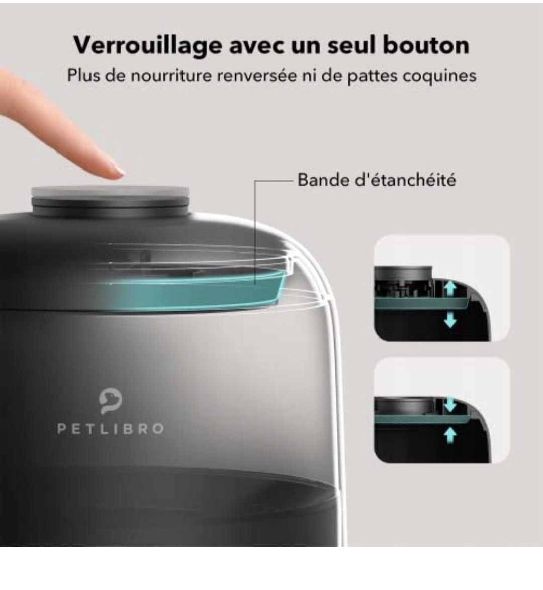 PETLIBRO Automatyczny Podajnik Karmy Dla Kota i Psa - 180 Dni Bateria