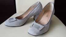 Damskie siwe zamszowe buty rozmiar 39
