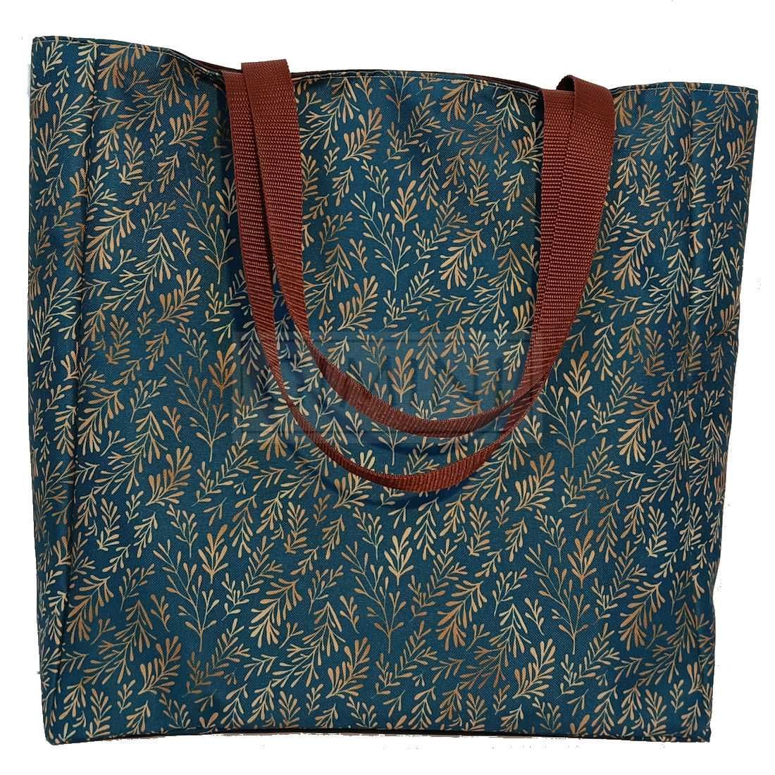 Torba GIMINI shopper bag, torebka na zakupy,  wzór w złote liście