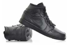 Nike р.49-50(стельки 33-33,5см по факту) Air Jordan 1 mid кожаные