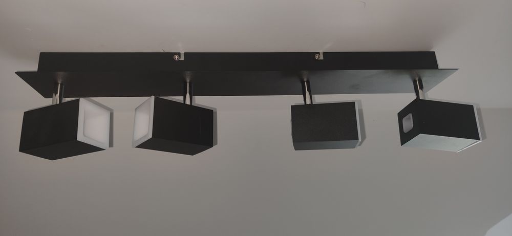 Lampa Listwa LED CUBOID 4 czarna , biała